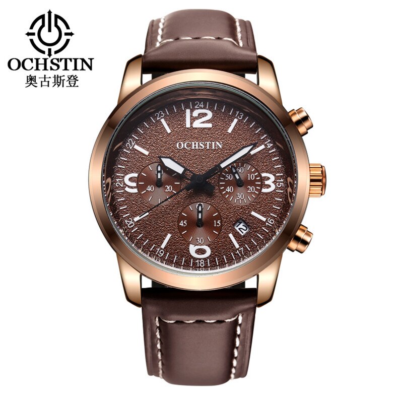 2019 Mens Business Watches Top Brand Luxury Waterproof Chronograph Watch